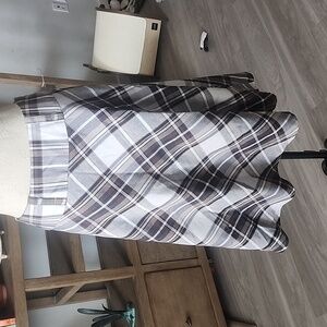 east5th Plaid Midi Skirt